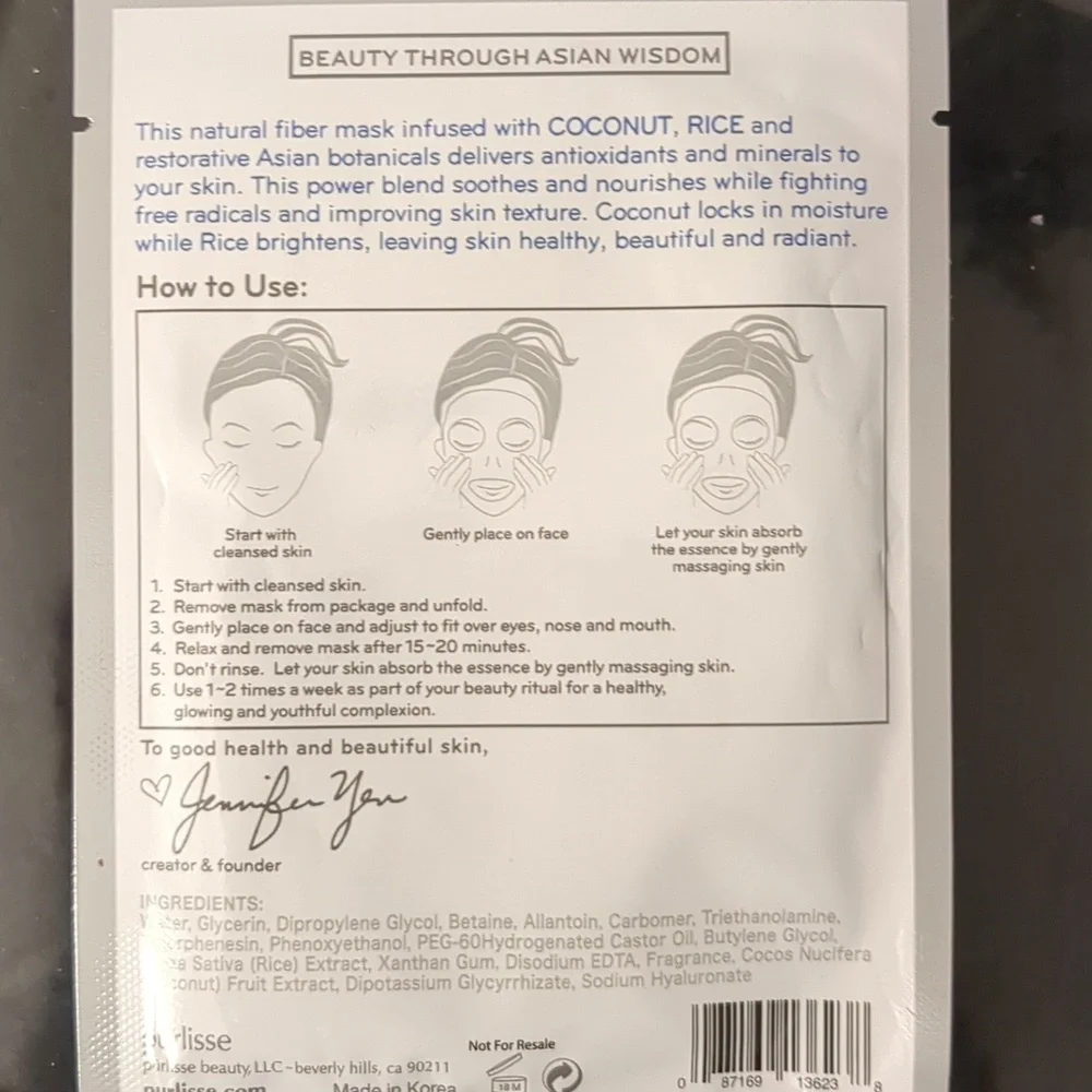 purlisse nourishing nwt rice